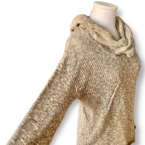 KENSIE Turtleneck Knit Sweater Cowl Neck Thermal Casual Warm Yellow Small - Picture 2 of 7